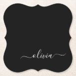 Zwart Wit Modern Minimalistisch Elegant Monogram Kartonnen Onderzetters<br><div class="desc">Introductie van ons Black and White Minimalist Modern Monogram-Collectie: omarm eenvoud en verfijning met onze minimalistische design, samengesteld om uw stijl moeiteloos te verbeteren. Dit collectie is gemaakt met een scherp oog voor moderne esthetiek en heeft strakke zwart-witte design die worden geaccentueerd door gepersonaliseerde monogrammen. Van chique briefpapier tot veelzijdige...</div>