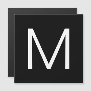 Zwart & Wit Modern Minimalistisch Letter