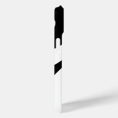 Zwart-wit Modern Monogram Stijlvol Abstract Case-Mate iPhone Case (Achterkant / Rechts)