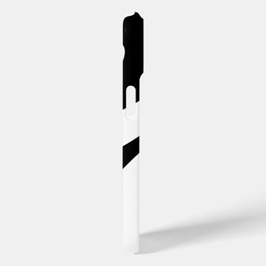 Zwart-wit Modern Monogram Stijlvol Abstract Case-Mate iPhone Case (Achterkant / Rechts)