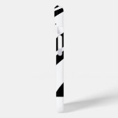 Zwart-wit Modern Monogram Stijlvol Abstract Case-Mate iPhone Case (Achterkant / Links)