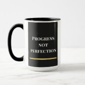 Zwart & Wit Modern Motivatie Mok (Links)