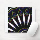 zwart-wit-MODERN Muismat (Met muis)