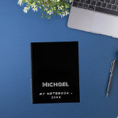 Zwart wit modern notitieboek