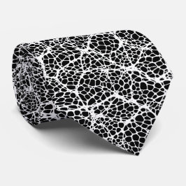 Zwart-wit Modern Organic Pattern Stropdas