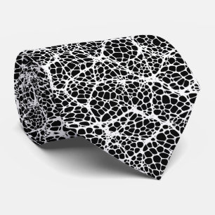 Zwart-wit Modern Organic Pattern Stropdas