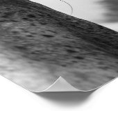 Zwart-wit modern paardenoog poster (Hoek)