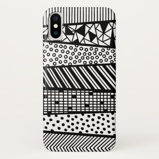 Zwart-wit - modern patroon Case-Mate iPhone case (Achterkant)