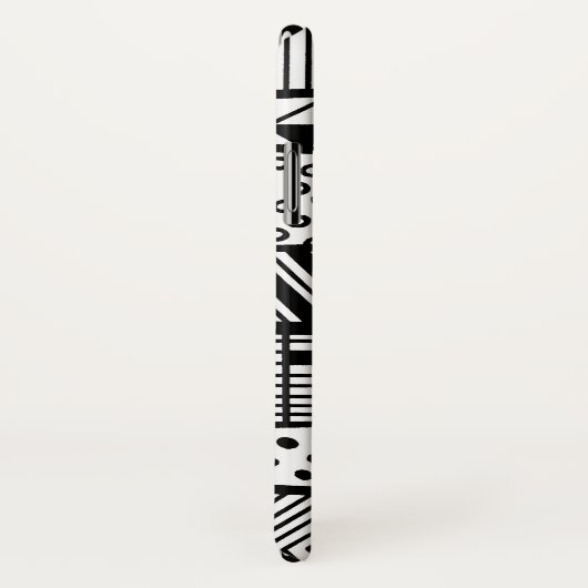 Zwart-wit - modern patroon Case-Mate iPhone case (Achterkant / rechts)