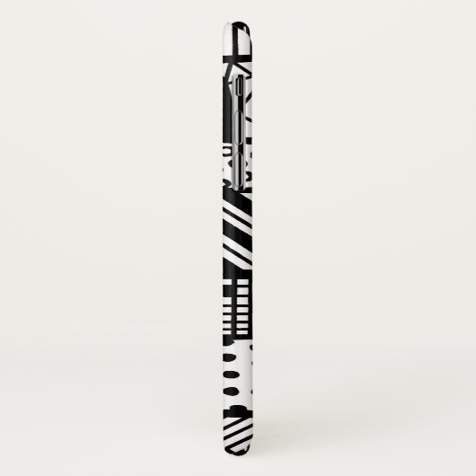 Zwart-wit - modern patroon Case-Mate iPhone case (Achterkant/links)