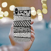 Zwart-wit - modern patroon Case-Mate iPhone case