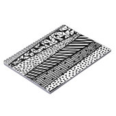 Zwart-wit - modern patroon notitieboek (Linkerzijde)