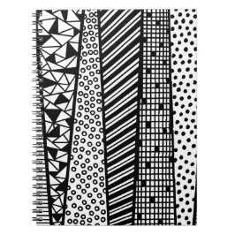 Zwart-wit - modern patroon notitieboek