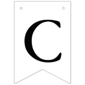 Zwart Wit Modern Photo Afstuderen Bunting Banner (Tweede vlag)