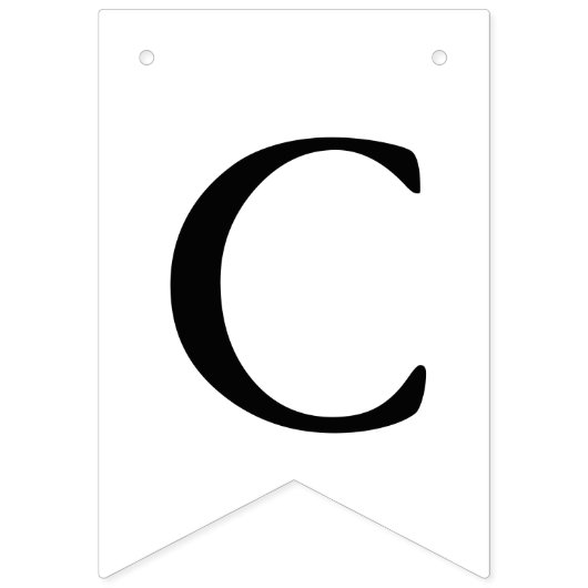 Zwart Wit Modern Photo Afstuderen Bunting Banner (Tweede vlag)