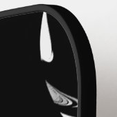 Zwart-wit modern pickleball paddle (Links Detail)