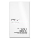 Zwart-wit Modern Professional Exclusief Magnetisch Visitekaartje (Voorkant Verticaal)