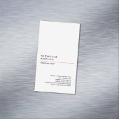 Zwart-wit Modern Professional Exclusief Magnetisch Visitekaartje (Voorbeeld)