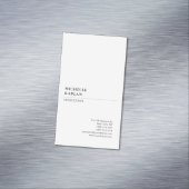 Zwart-wit Modern Professional Exclusief Magnetisch Visitekaartje (Voorbeeld)