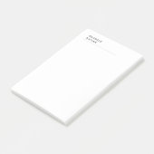 Zwart-wit Modern Professional Exclusief Post-it® Notes (Schuin)