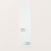 Zwart-wit Modern Professional Exclusief Visitekaartje (Buitenkant ongevouwen)