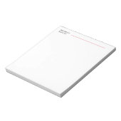 Zwart & Wit Modern Professioneel Exclusief Notitieblok (Linkerzijde)