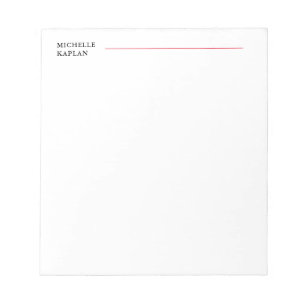 Zwart & Wit Modern Professioneel Exclusief Notitieblok