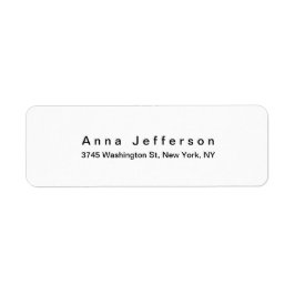 Zwart & Wit Modern Professioneel Stijlvol Chique Etiket