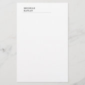 Zwart & Wit Modern Professionele Exclusieve Briefpapier (Voorkant)