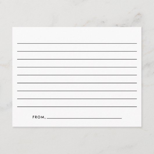 Zwart-wit Modern Script-Afstuderen Advieskaart (Achterkant)