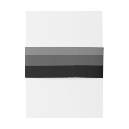 Zwart-wit modern script bruiloft uitnodigingen wikkel (Achterkant Voorbeeld)