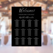 Zwart wit modern script bruiloft zitgrafiek poster