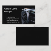 Zwart-wit Modern Sport Car Visitekaartje (Voorkant / Achterkant)