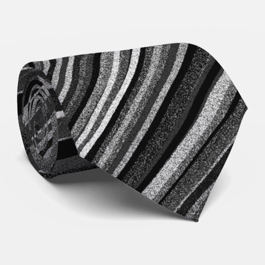 Zwart-wit modern Stropdas (Opgerold)