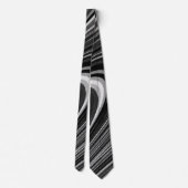 Zwart-wit modern Stropdas (Achterkant)