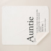 Zwart-wit, modern, tgeldtante Citaat Sherpa Deken (Voorkant (horizontaal))