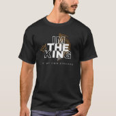 Zwart-wit Modern The King T Shirt (Voorkant)