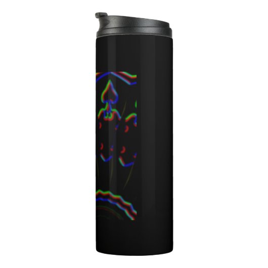 zwart-wit-MODERN Thermosbeker (Geroteerd rechts)