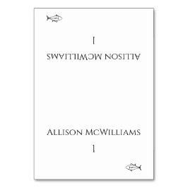 Zwart-wit-Modern-Vis Icon- Kaart