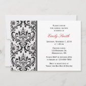 Zwart-wit modern Vrijgezellenfeest Kaart (Voorkant)