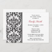 Zwart-wit modern Vrijgezellenfeest Kaart (Voorkant / Achterkant)