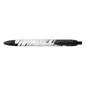 Zwart-wit modern zwarte inkt pen (Achterkant)
