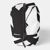 Zwart & Wit Moderne Abstracte Kunst Lijn Custom Na Toilettasje (Rechts)