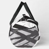 Zwart-wit moderne Abstracte kunstlijn decoratief Plunjezak (Rechts)