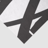 Zwart-wit moderne Abstracte kunstlijn decoratief Tissuepapier (Detail)