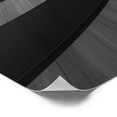 Zwart & Wit Moderne Architectuur Motiverend Poster (Hoek)