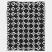 Zwart-wit Moderne Art Deco Diamanten Deken (Voorkant)