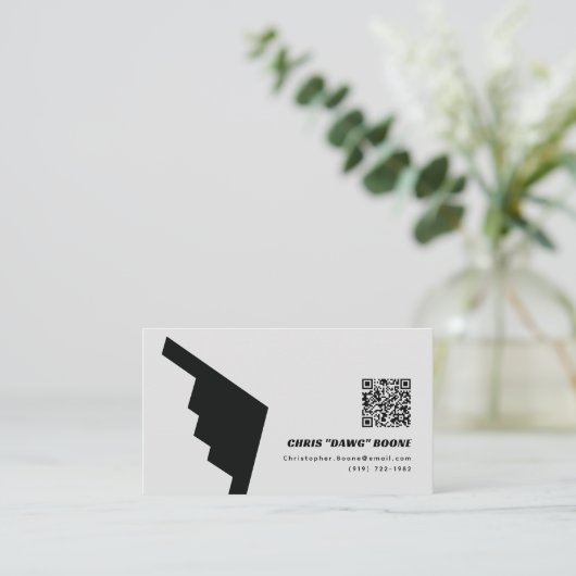 Zwart-wit Moderne B-2 Bomber Visitekaartje (Staand voorkant)