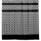 Zwart-wit Moderne bubble Waves Douchegordijn (Voorkant)