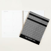 Zwart-wit Moderne bubble Waves Planner (Display)